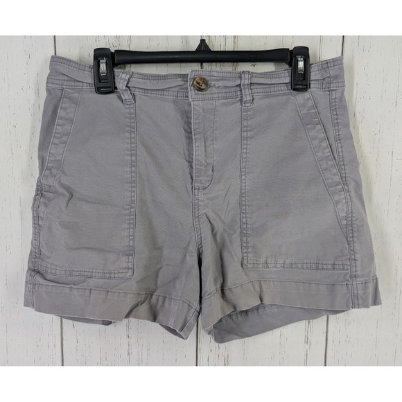 a new day Pants - A New Day Size 12 Womens Gray Medium Wash Cargo Stretch Shorts‎